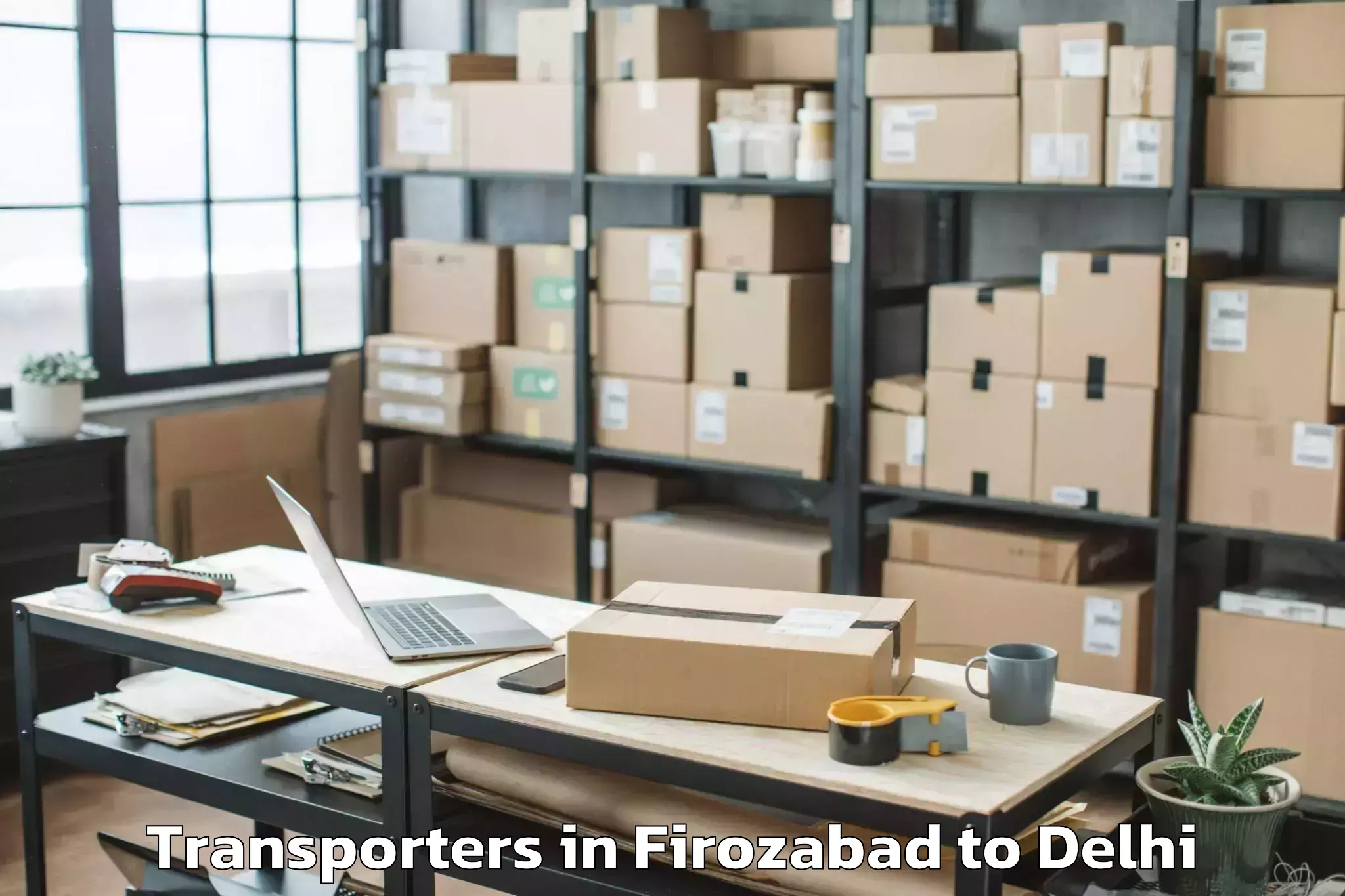 Leading Firozabad to Jhilmil Transporters Provider